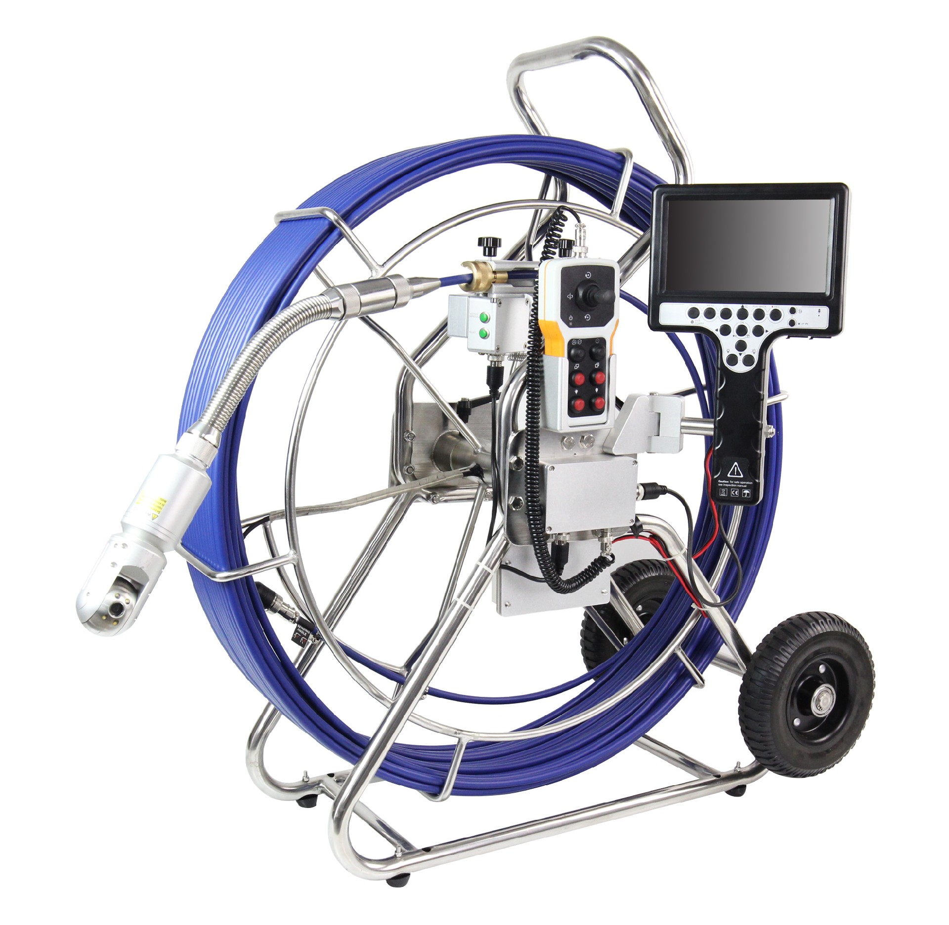 A4-C50PT pipeline sewer inspection camera with pan tilt camera LED brightness adjustable